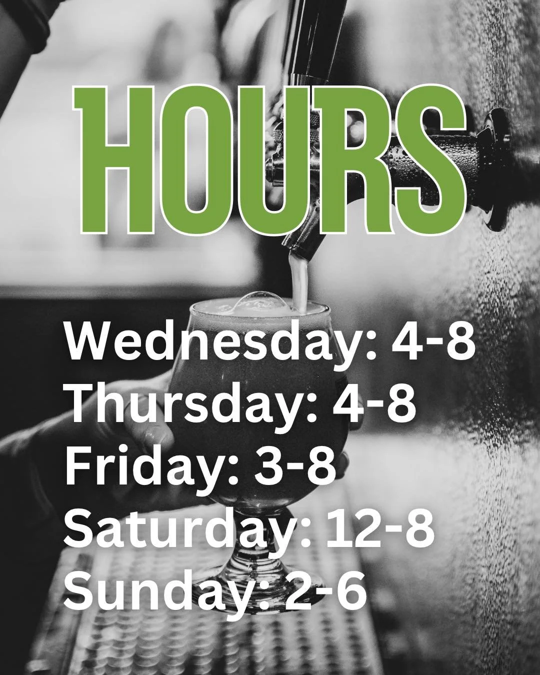 Saturday just got better. 🍻

We&rsquo;re now open at NOON on Saturdays, so you can get your weekend started the right way. Come pull up a stool, grab a cold one, and let the day do its thing.

See you at 12. 🌞