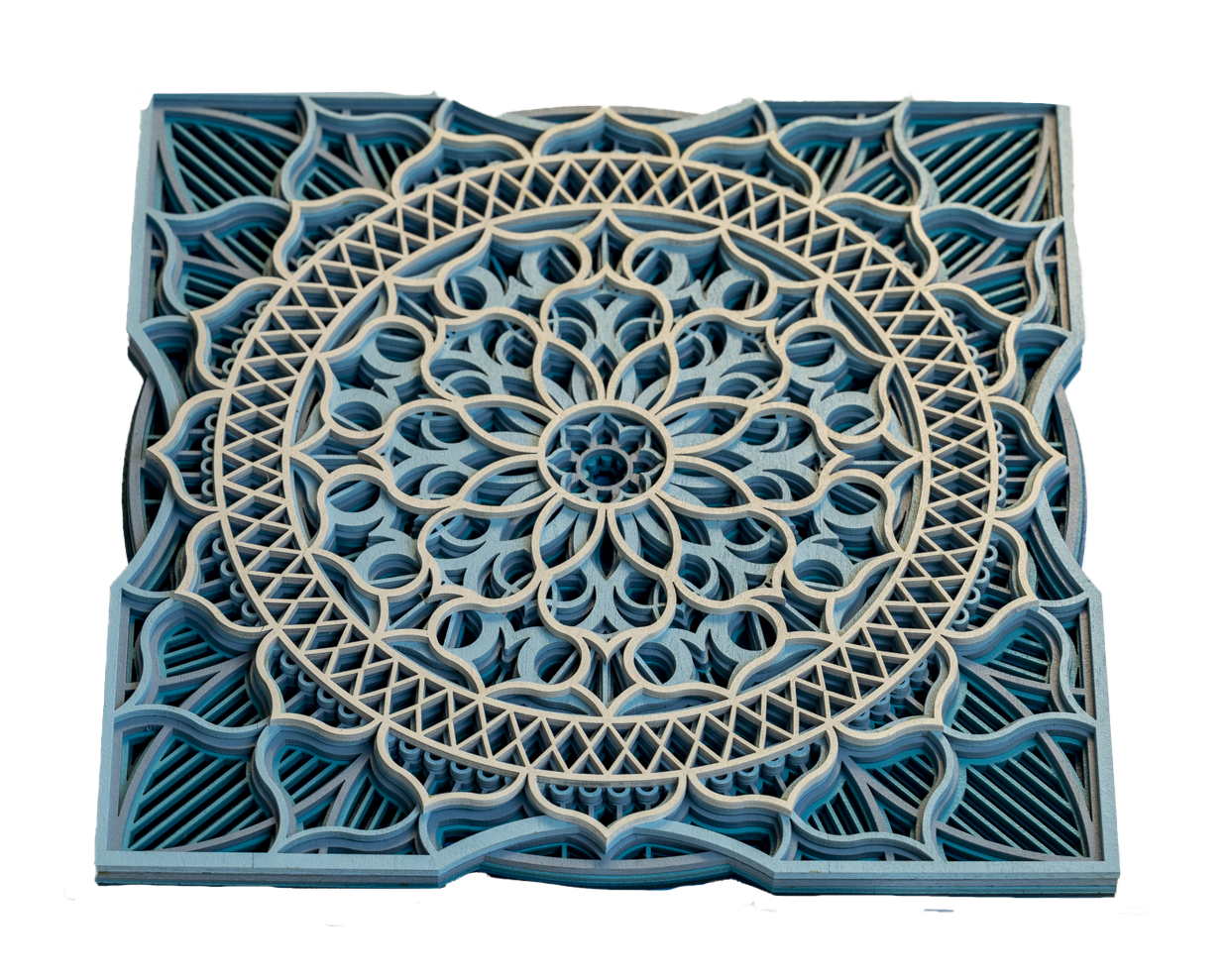 Painted Laser Cut Mandala