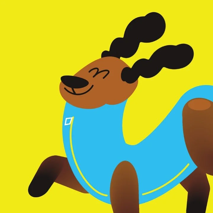 Happy dog 🐶 #illustration #procreate #dog #dogillustration