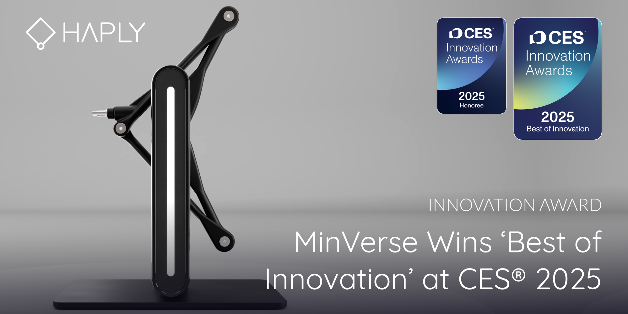 Haply  MinVerse 「MinVerse 」が、CES® 2025で「Best of Innovation」を受賞