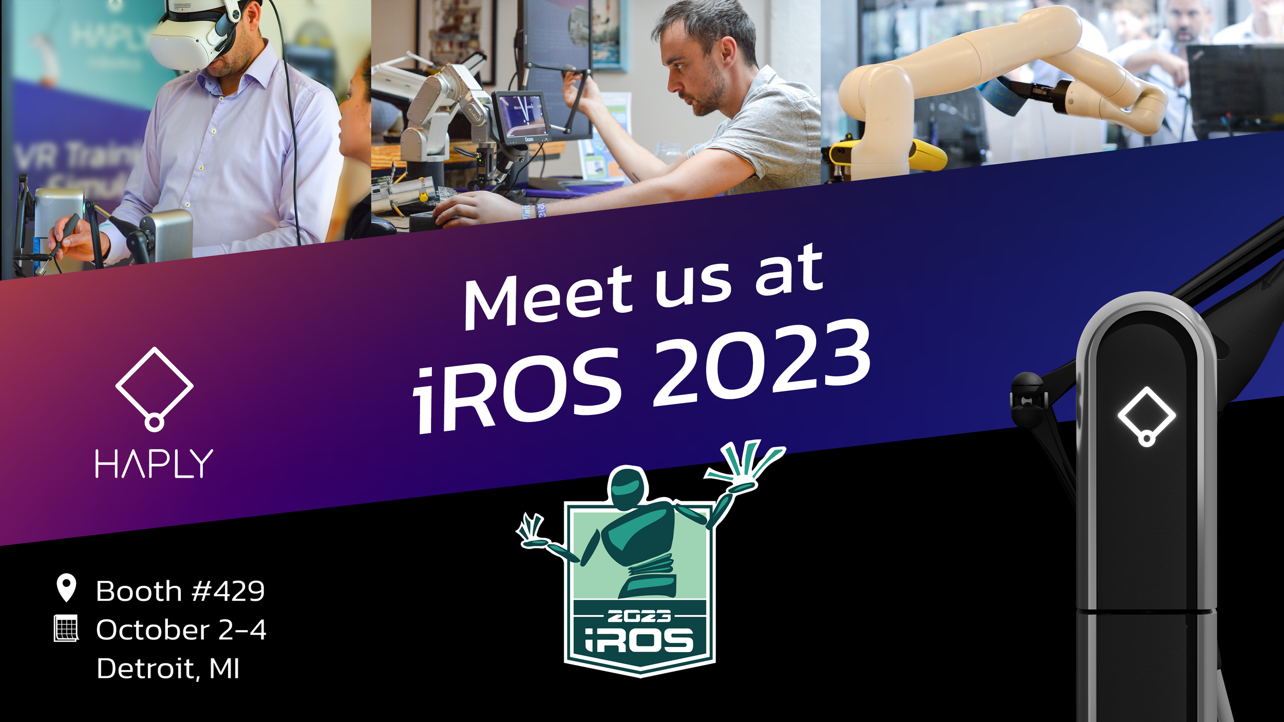 Haply at iROS 2023