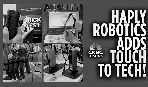 CNBC-TV18 stellt die berührungsgesteuerte physische KI-Technologie Haplyvor