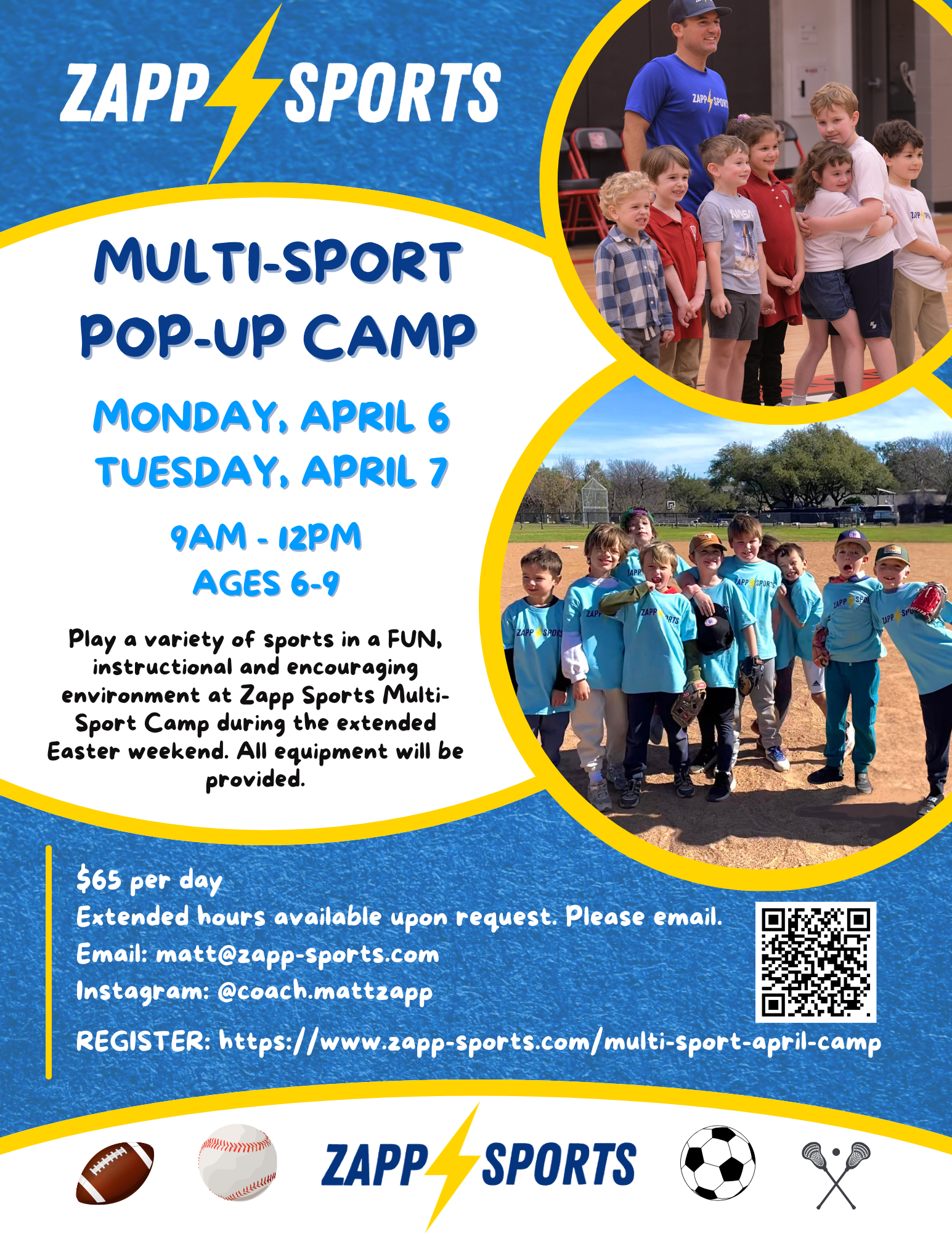 Multi-Sport Camp April 6 & 7