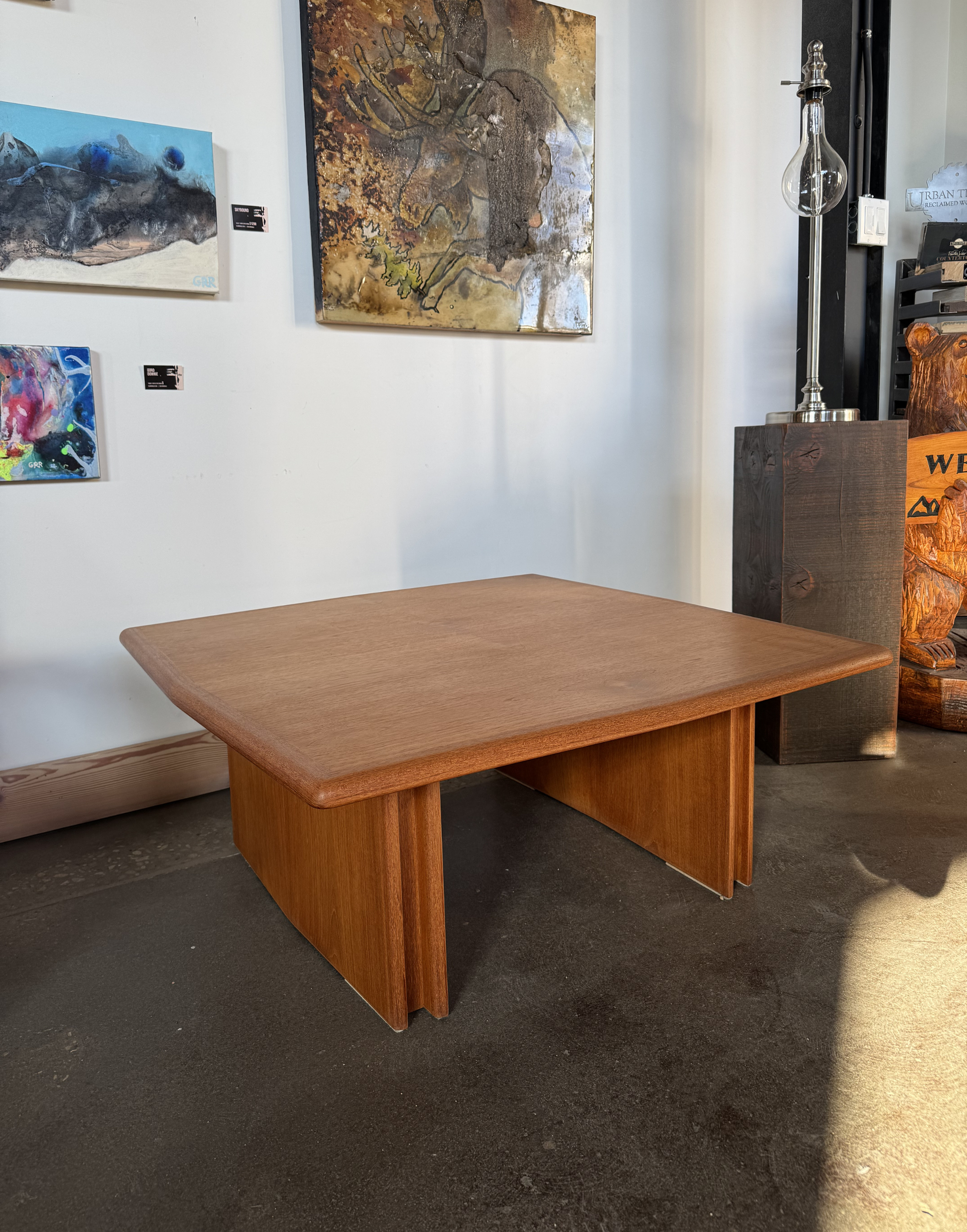 Teak coffee table