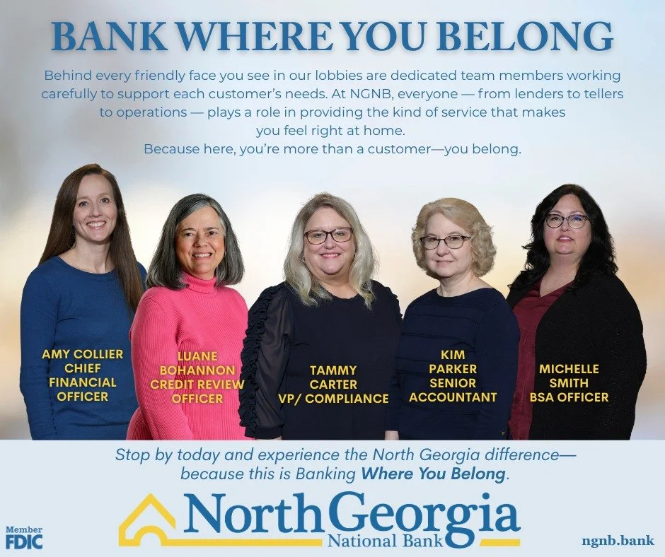 At North Georgia National Bank, customer service isn&rsquo;t just a department&mdash;it&rsquo;s our culture. 💙

Even the employees you don&rsquo;t see every day&mdash;like our Compliance team and CFO&mdash;play a vital role in creating a seamless ex