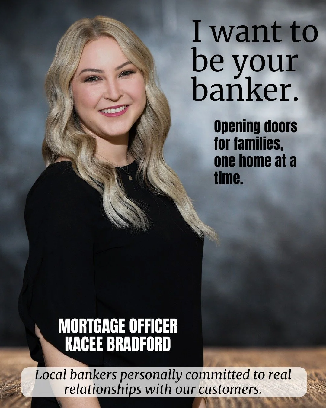 Because finding the right mortgage changes everything.

Buying a home is one of life&rsquo;s biggest moments &mdash; and Kacee Bradford treats it that way. Known for her hands-on approach and commitment to doing what&rsquo;s best for her customers, K