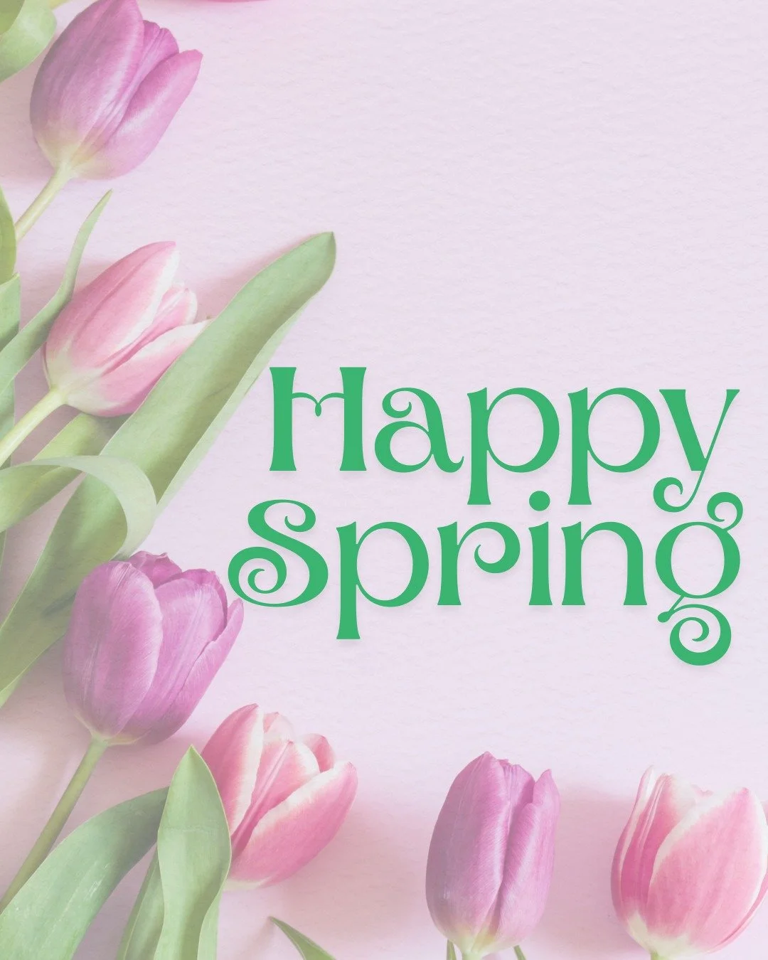 🌼 Hello, Spring! 🌼

The first day of spring is here, bringing longer days, fresh blooms, and a season full of new possibilities. It&rsquo;s the perfect time for a fresh start&mdash;whether that means planting something new, setting new goals, or si