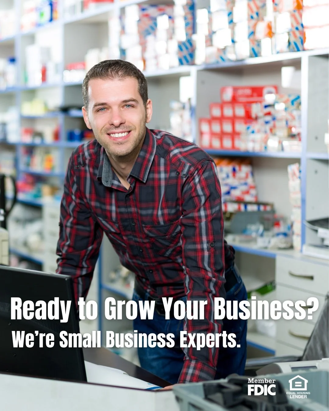 Your business has goals. We have the tools to help you reach them.

From expansion to equipment and everything in between, our small business lending experts are here to guide you every step of the way.

Call or stop by today and let&rsquo;s grow you
