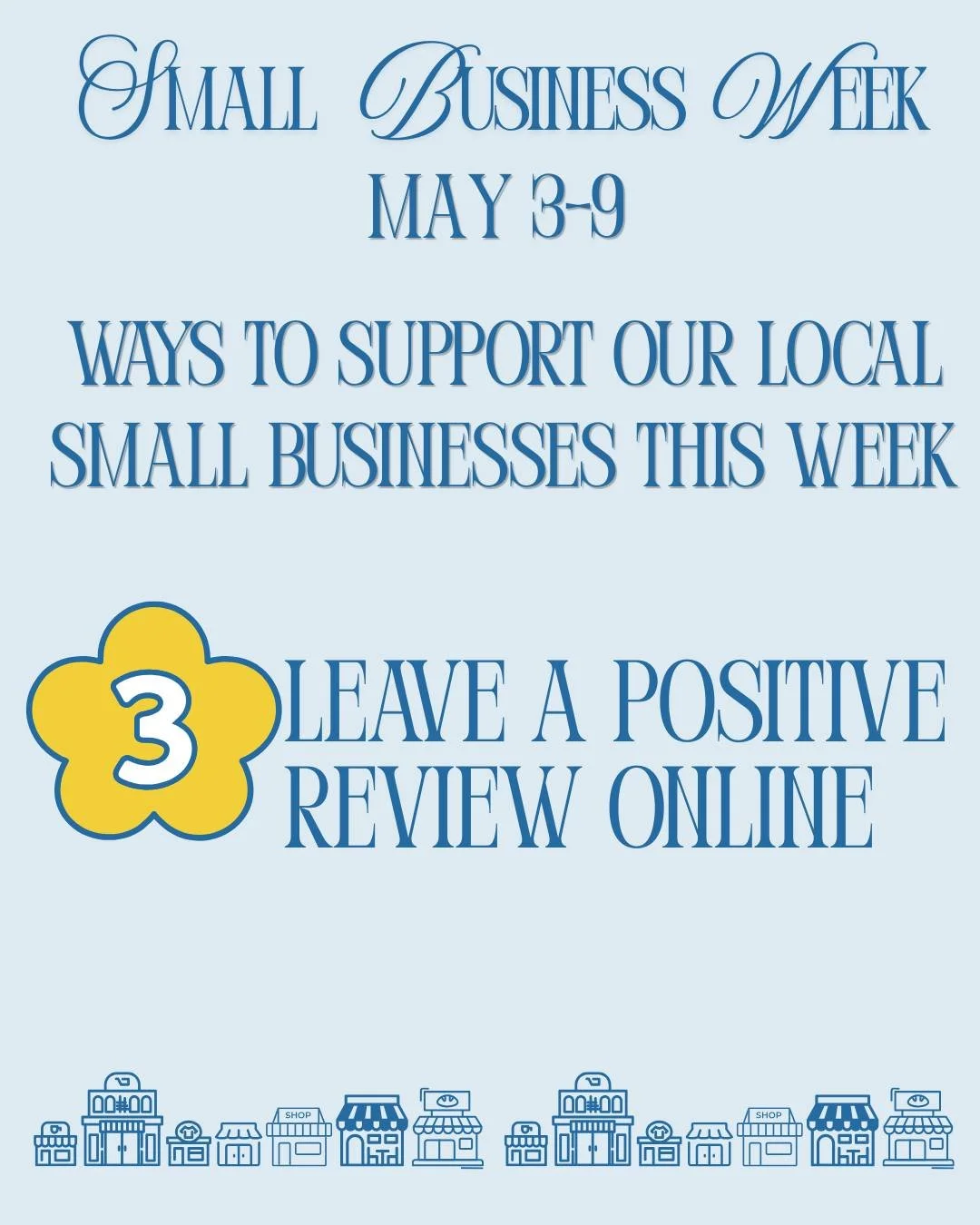 Your words matter more than you think. ⭐

A quick review can make a huge difference for a small business&mdash;helping others discover them and building trust online.

With millions of small businesses competing for attention, your positive feedback 