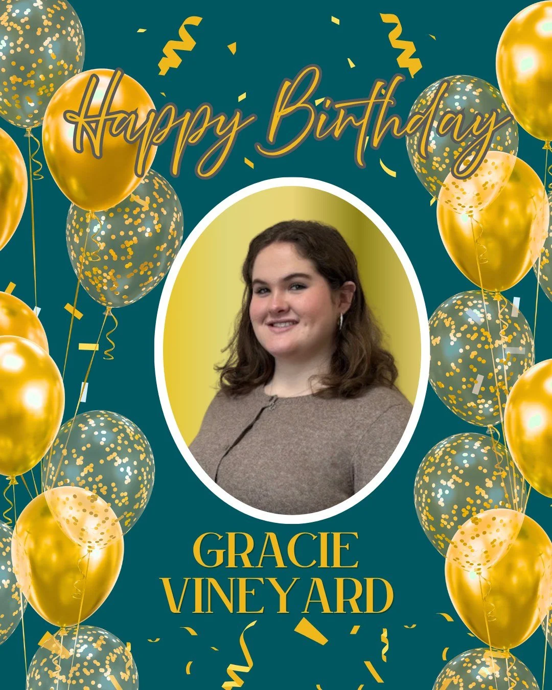 Wishing a very happy birthday to Gracie Vineyard, a valued member of our team! We hope your day is filled with joy, laughter, and plenty of celebration. 🎂🎁