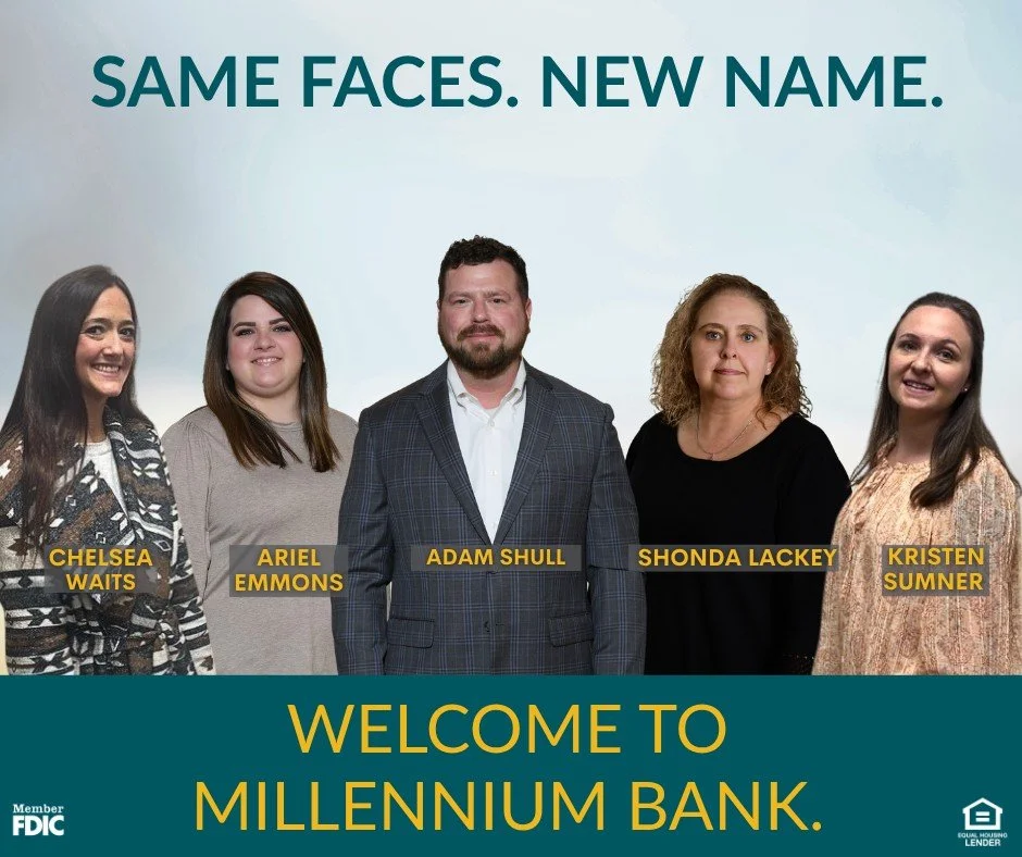 Same Faces. New Name.

You&rsquo;ll still see the same friendly bankers, the same trusted service, and the same commitment to our customers and community &mdash; now as Millennium Bank. We&rsquo;re proud to continue serving you with the personal touc