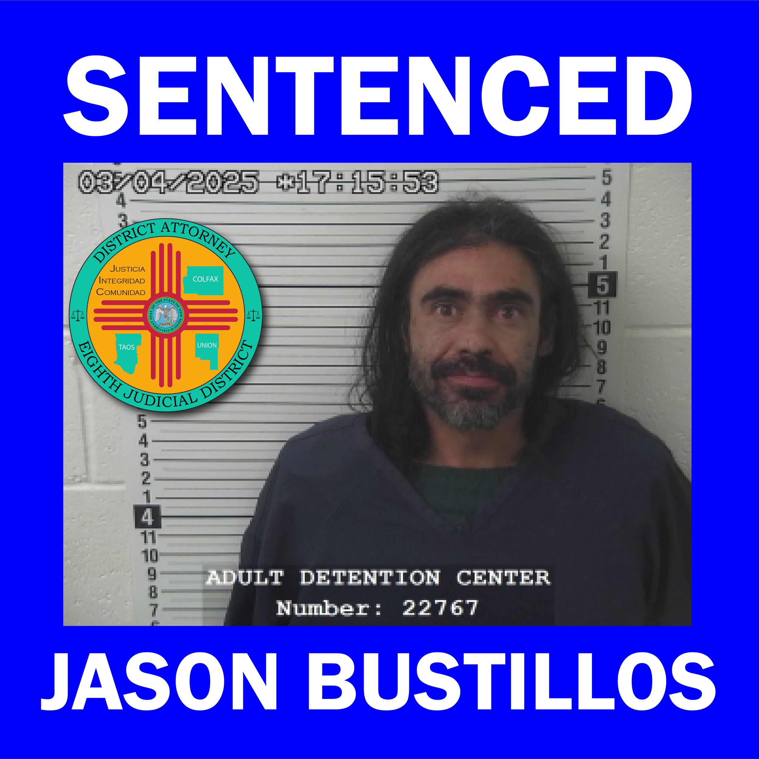 Taos Man Who Assaulted Mother and Set Home and Garage on Fire Sentenced to 18&nbsp;Years&nbsp;&nbsp;