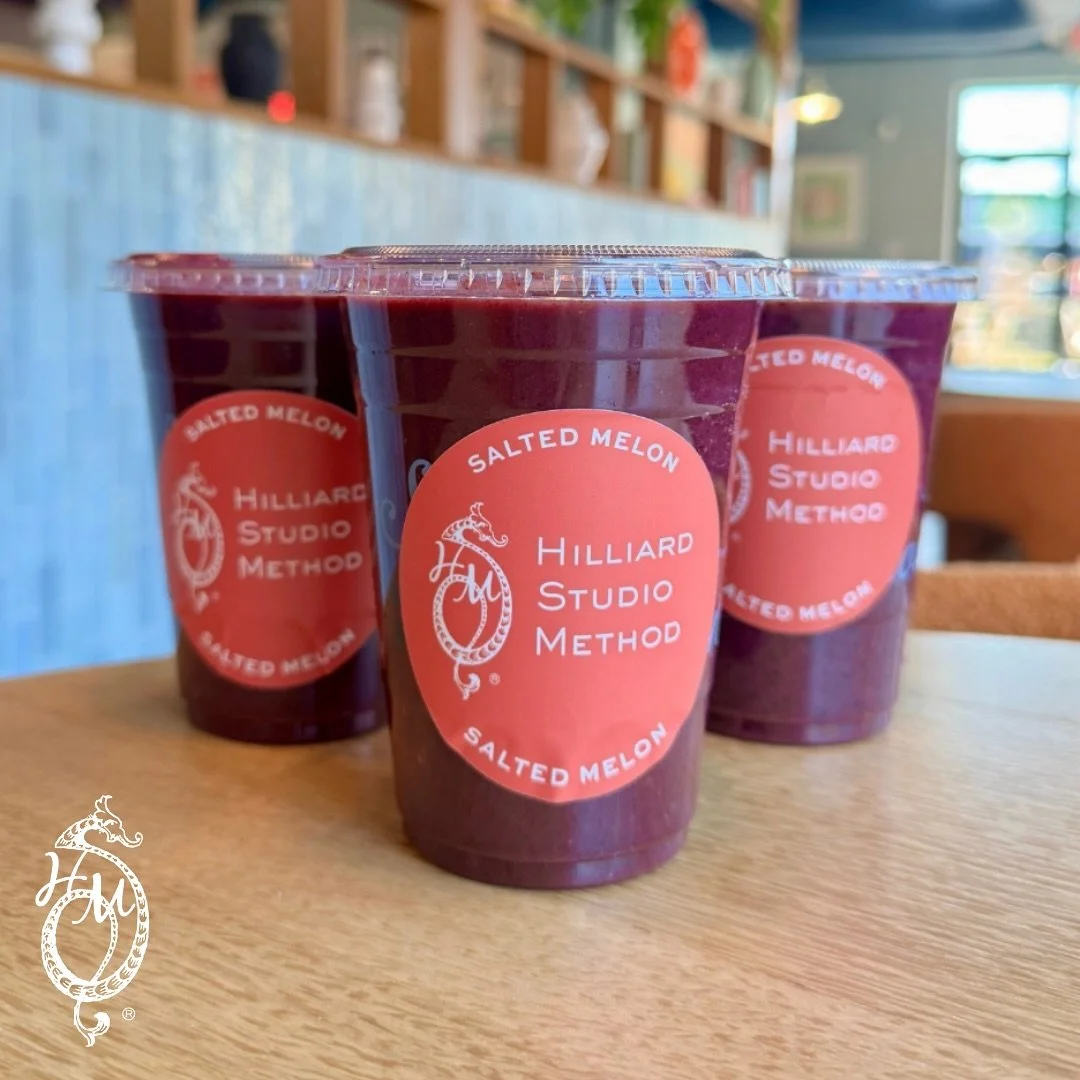 YEP, we have those. And trust us, they are DELISH (and protein packed)! Pick up yours at the studio to keep in the freezer or stop by @saltedmelonmarket and ask for the Hilliard Smoothie. You won&rsquo;t be disappointed! #HilliardStudioMethod #BePowe