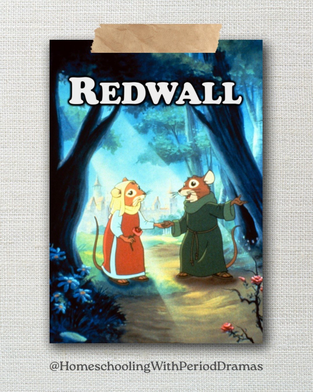 🎬 Redwall (1999) | TV-Y7 (I'd bump that up to PG)
Matthias, a young mouse, embarks on a heroic quest to shield Redwall Abbey from the menace of Cluny the Scourge, a fierce rat warlord. Each season is based on one of Brian Jacques&rsquo; books: Seaso
