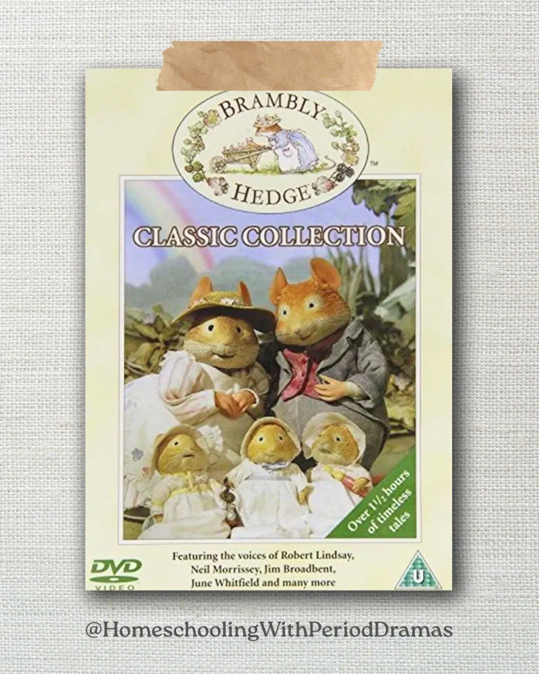 🎬 Brambly Hedge (1996) | TV-Y
A close-knit community of woodland mice share gentle seasonal adventures filled with celebrations, challenges, and everyday life inside the hedgerows they call home.
👧🏻 Suitable for all ages.
📺 Available to watch on 