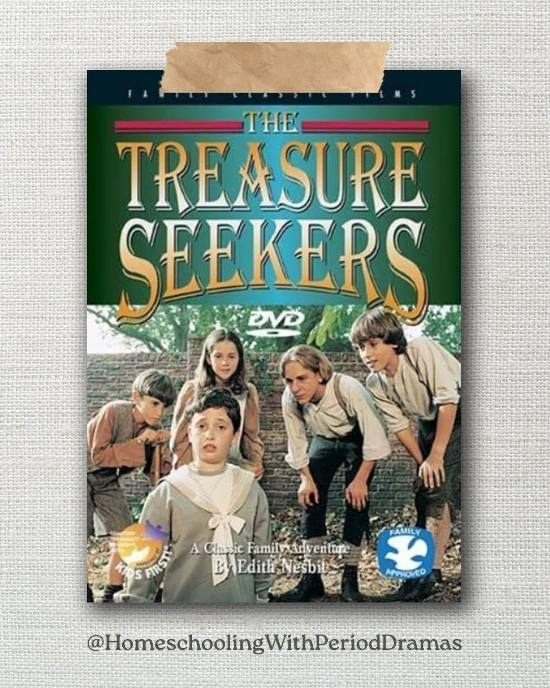 🎬 The Treasure Seekers (1996) | PG
This is a delightful family adventure about six siblings in Edwardian England (1900) who venture to save their father's failing fortunes through a series of imaginative plans and mishaps. Based on E. Nesbit&rsquo;s