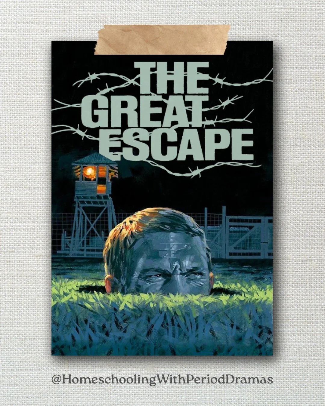 🎬 The Great Escape (1963) | Not Rated (I'd give it a PG/PG-13)
Set during World War II, a group of Allied prisoners of war plot a daring mass escape from a German POW camp. Their meticulous plan tests courage, ingenuity, and friendship as they face 