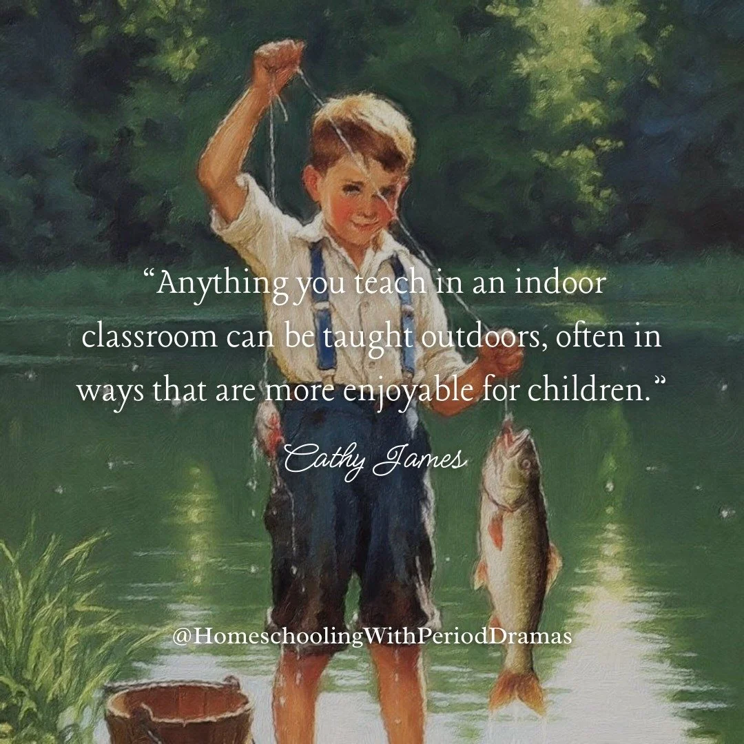 "Anything you teach in an indoor classroom can be taught outdoors, often in ways that are more enjoyable for children." - Cathy James 💚