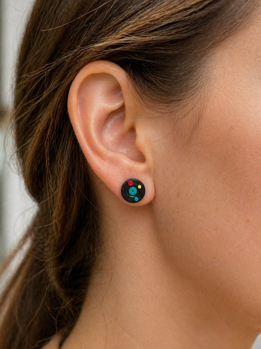 Jukebox Stud Earrings