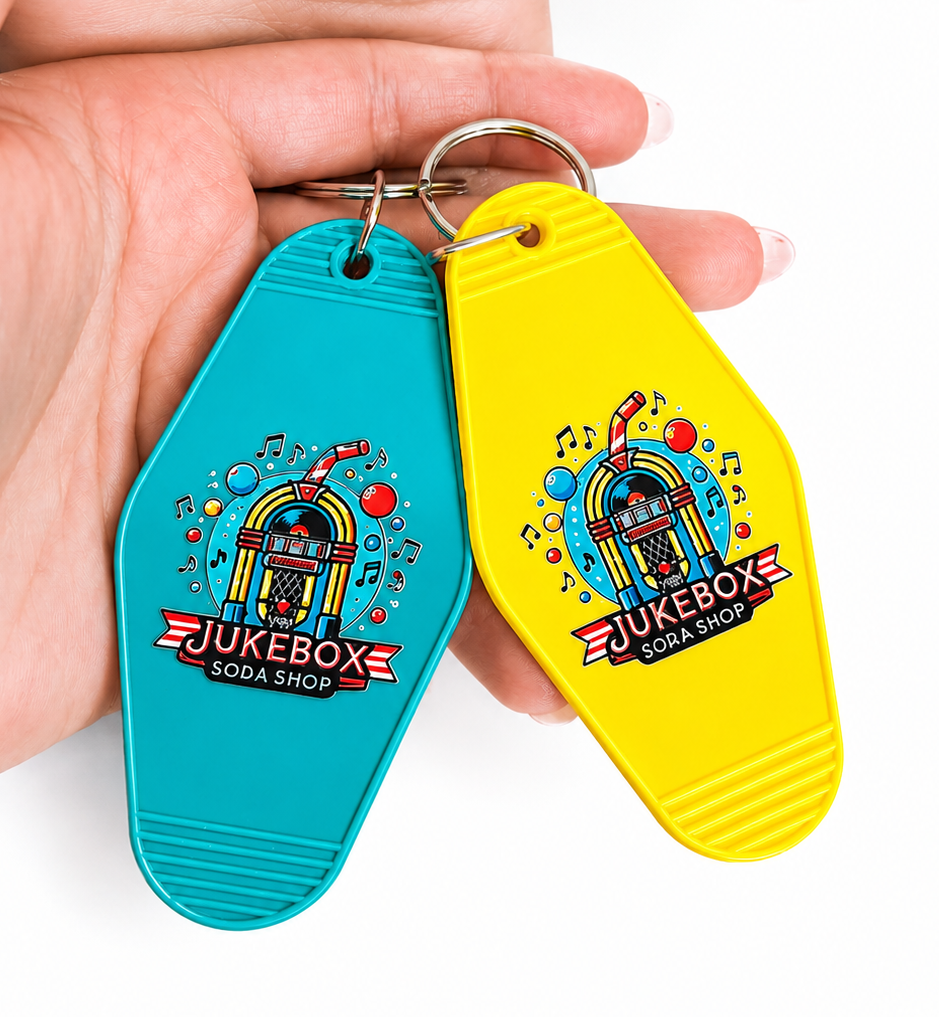 Jukebox Retro Motel Keychains