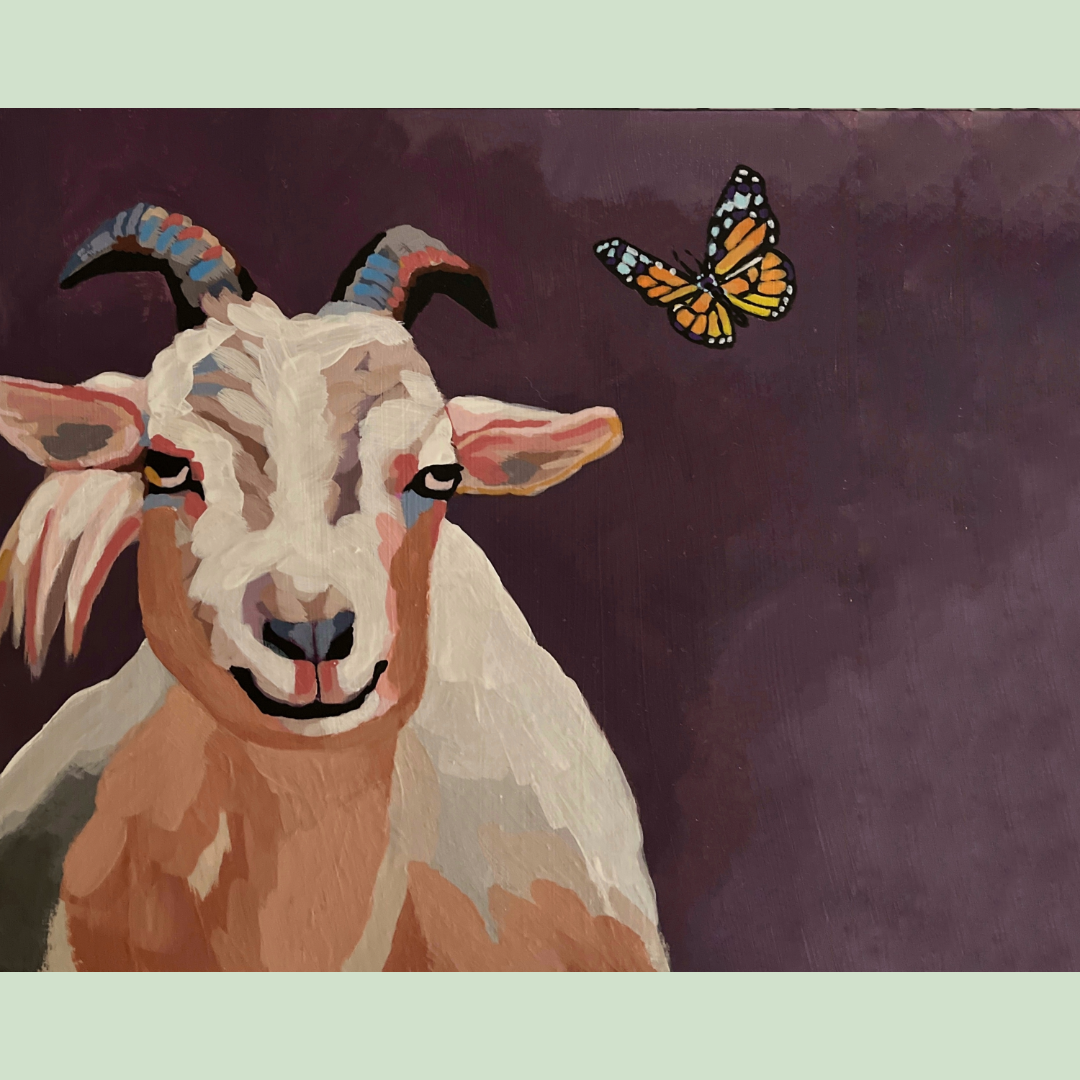 Goat and Butterfly