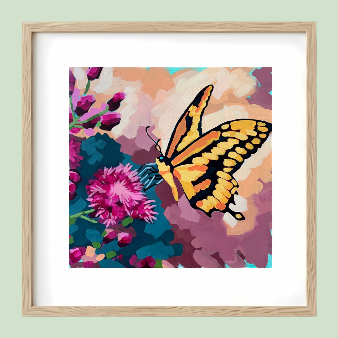 Butterfly and Thistles