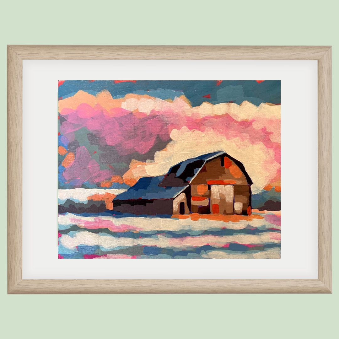 Snowy Barn
