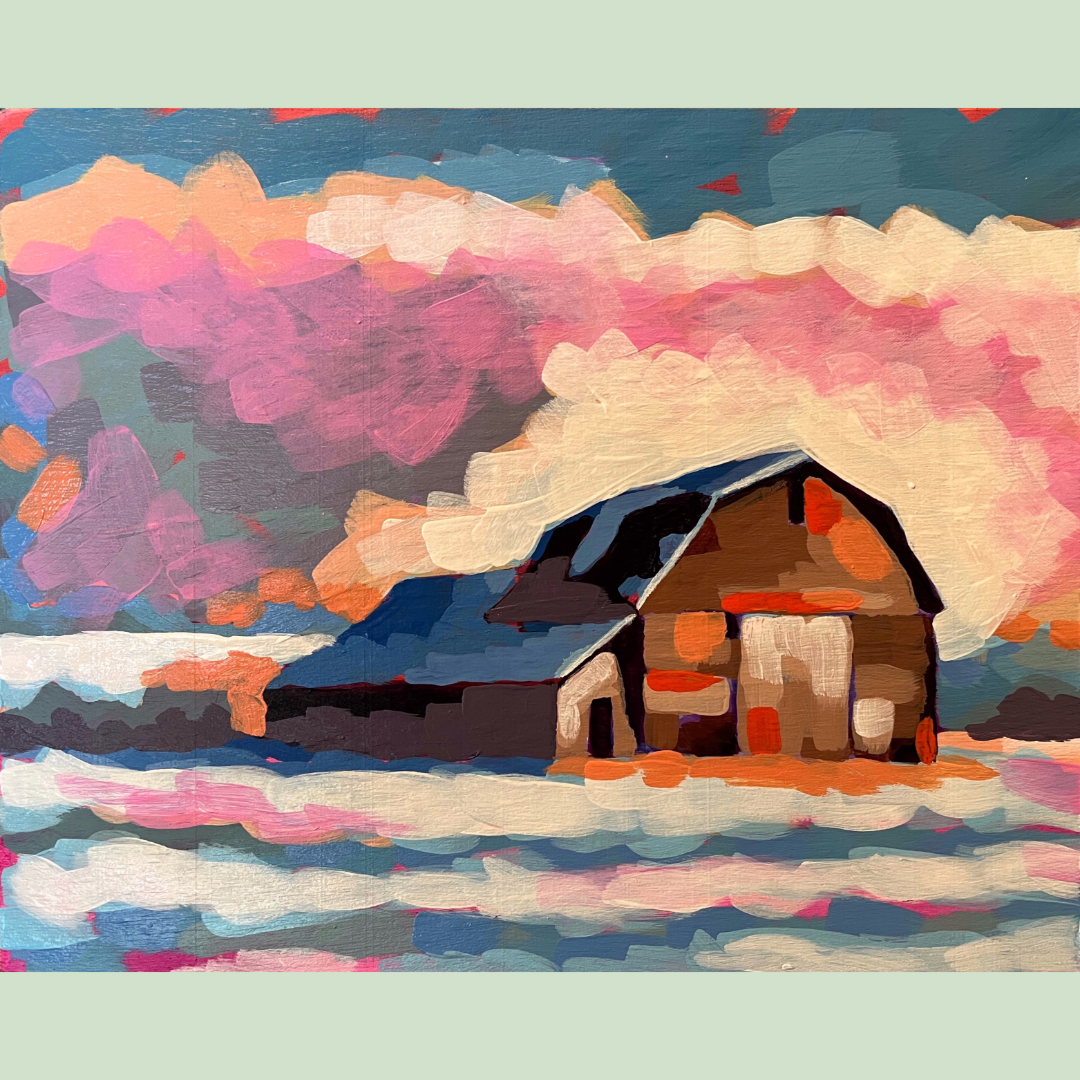 Snowy Barn