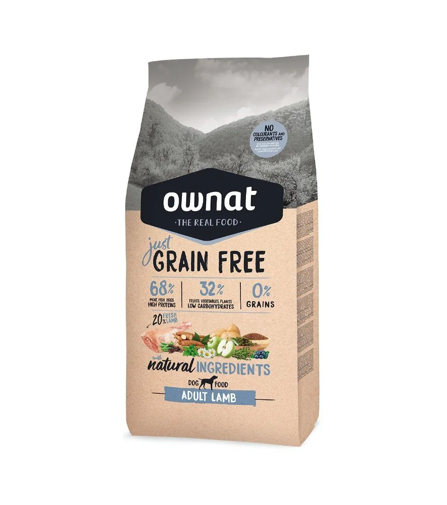 Ownat Just Grain Free Cão Lamb 14kg