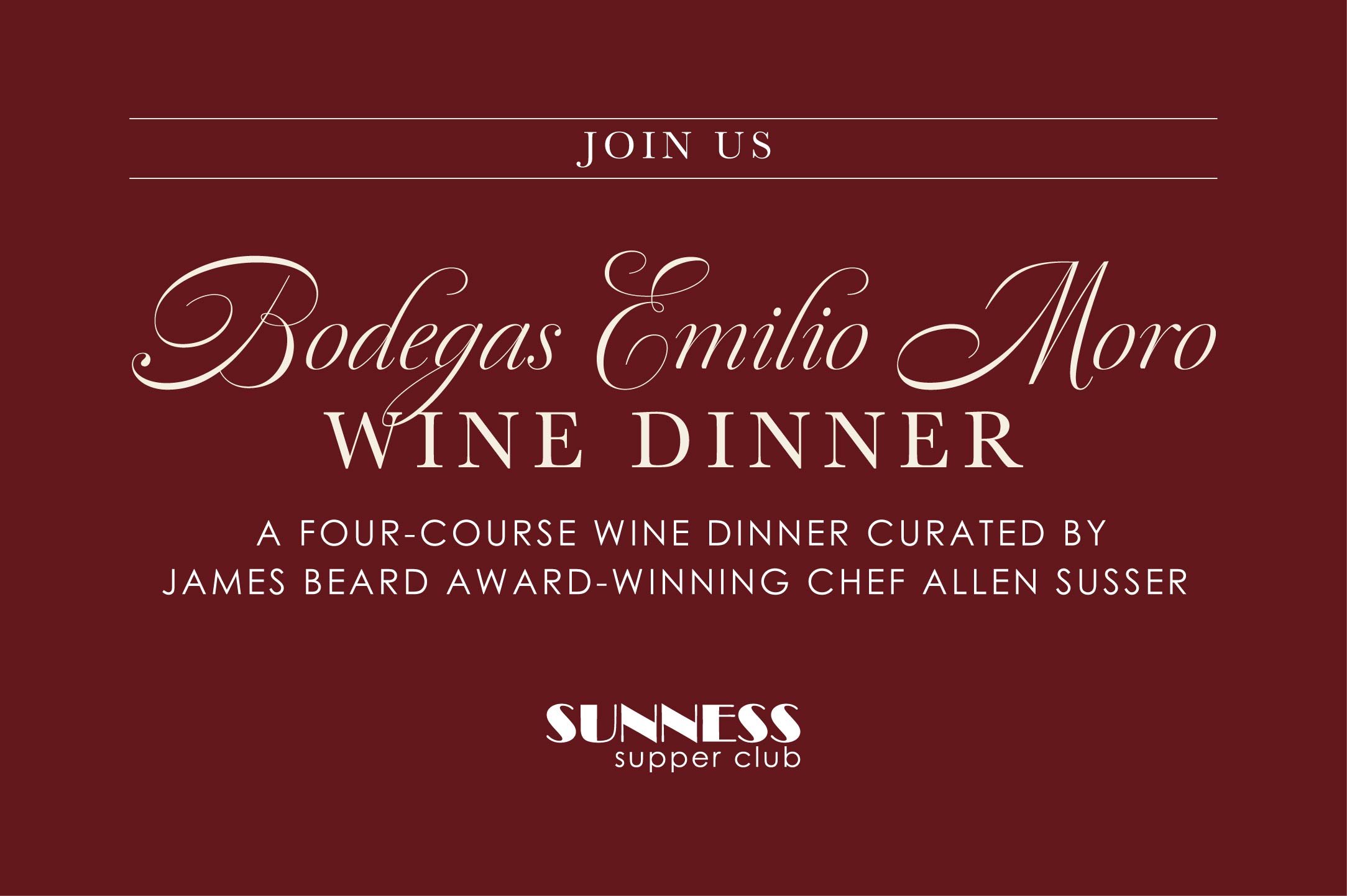 Bodegas Emilio Moro Wine Dinner