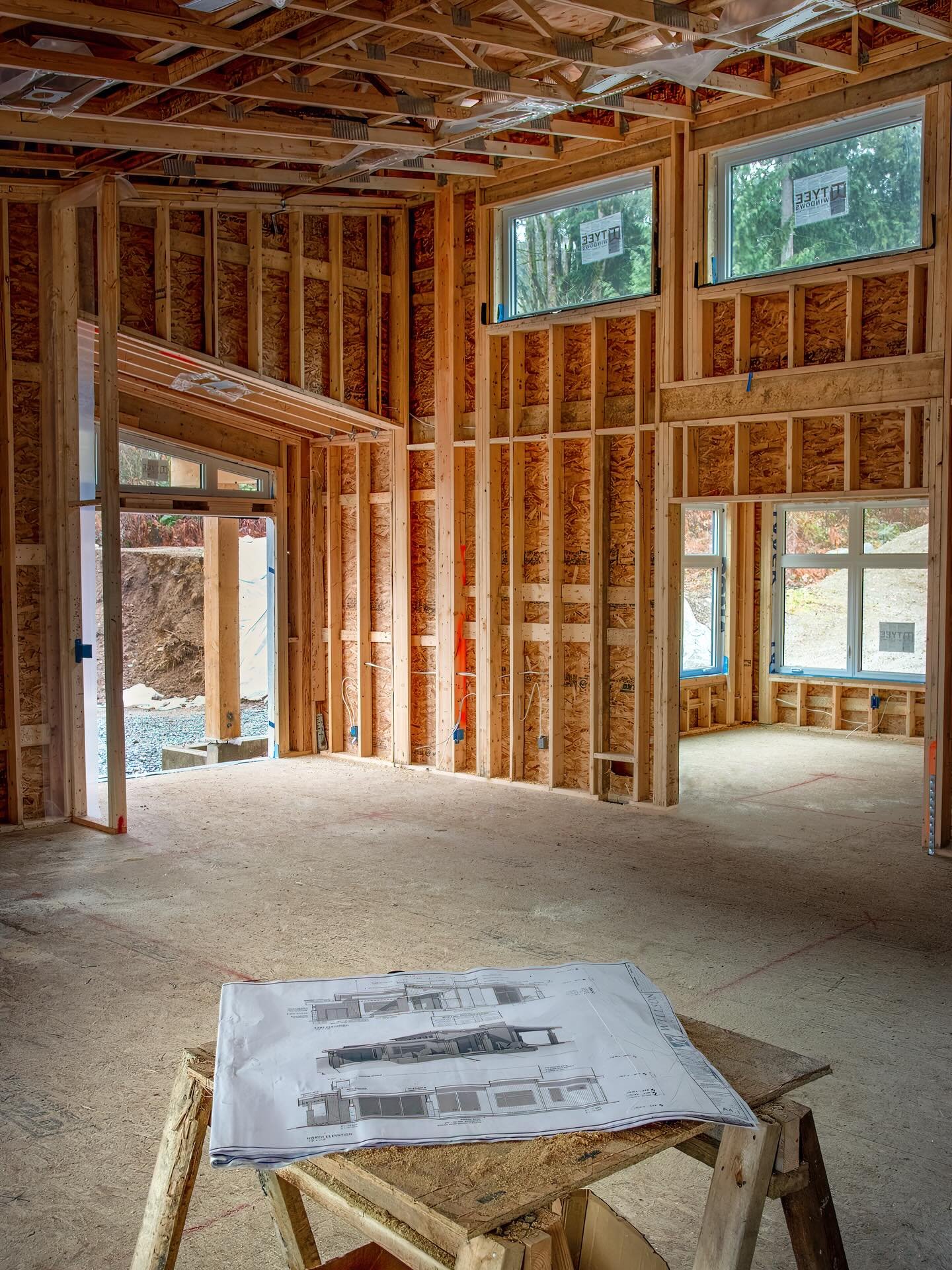 Clean site, quality mindset.
Rough-in underway at one of our Mission custom builds. 
#bringingitalltogether