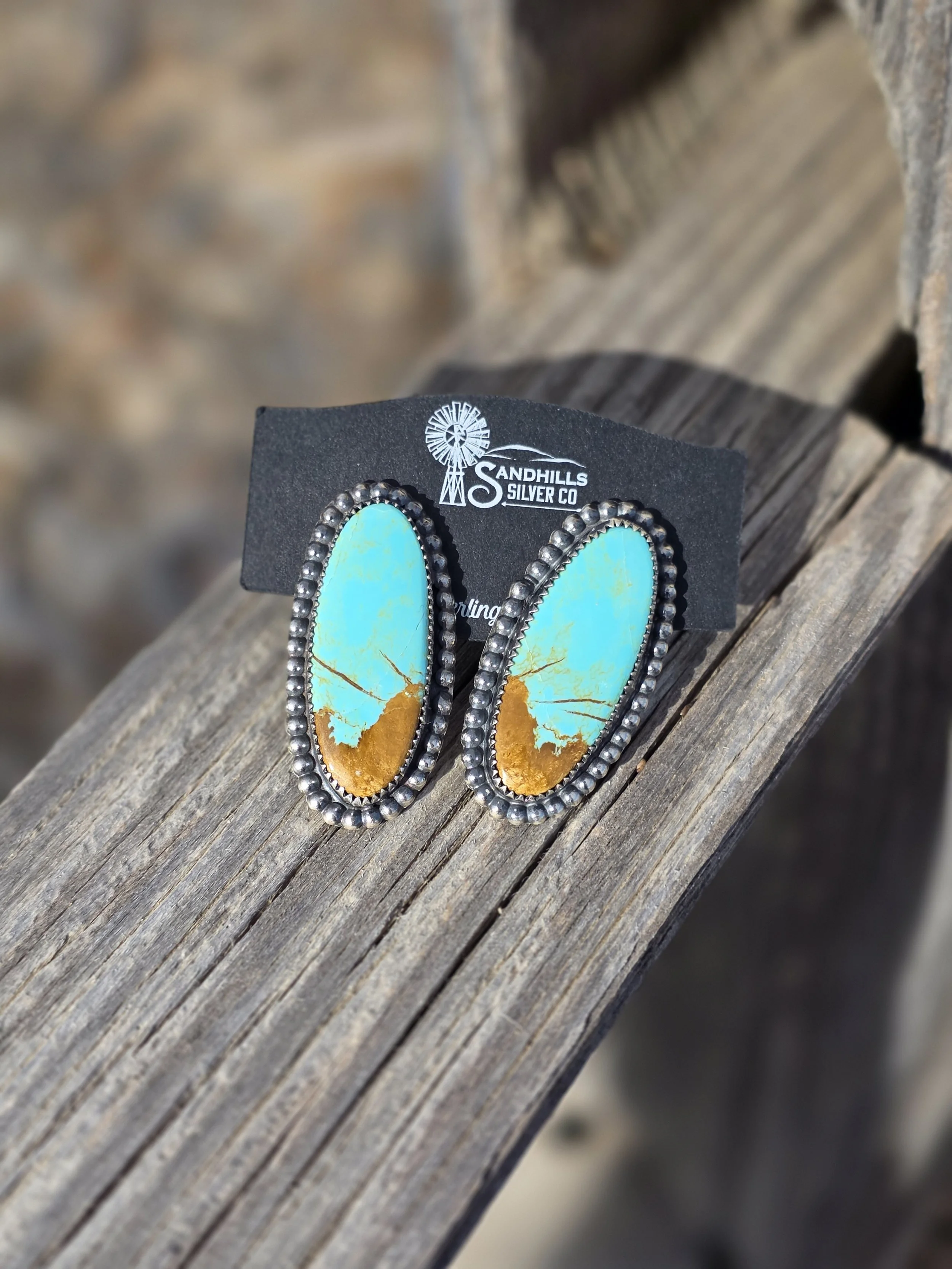 Turquoise studs