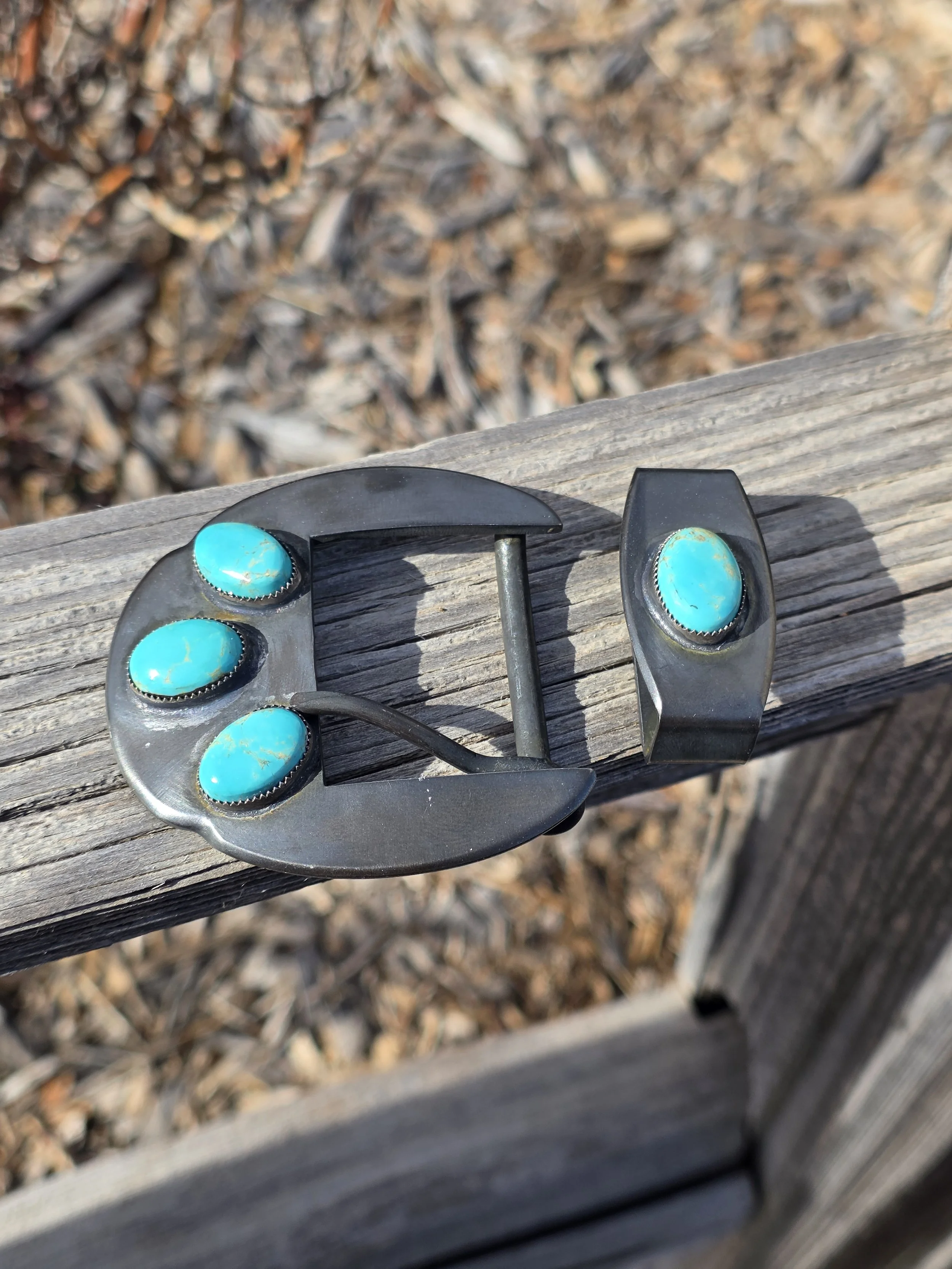 1.5in turquoise buckle