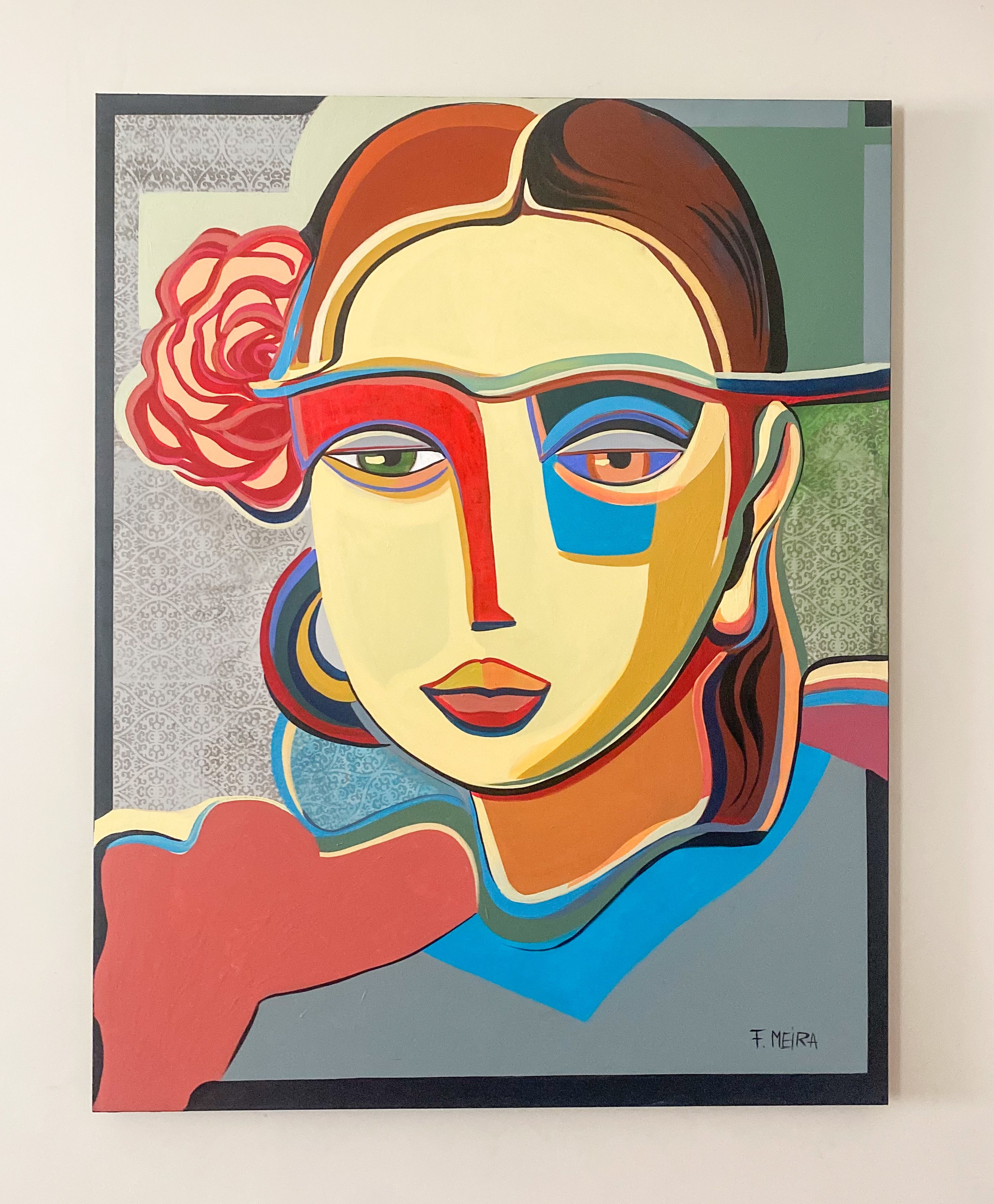 Nome: Alice
• Dimensão:140×110×4
• Técnica: acrílico
• Material: tela de algodão esticada em grade de madeira.
• Abr. 2024

Obra original exclusiva.