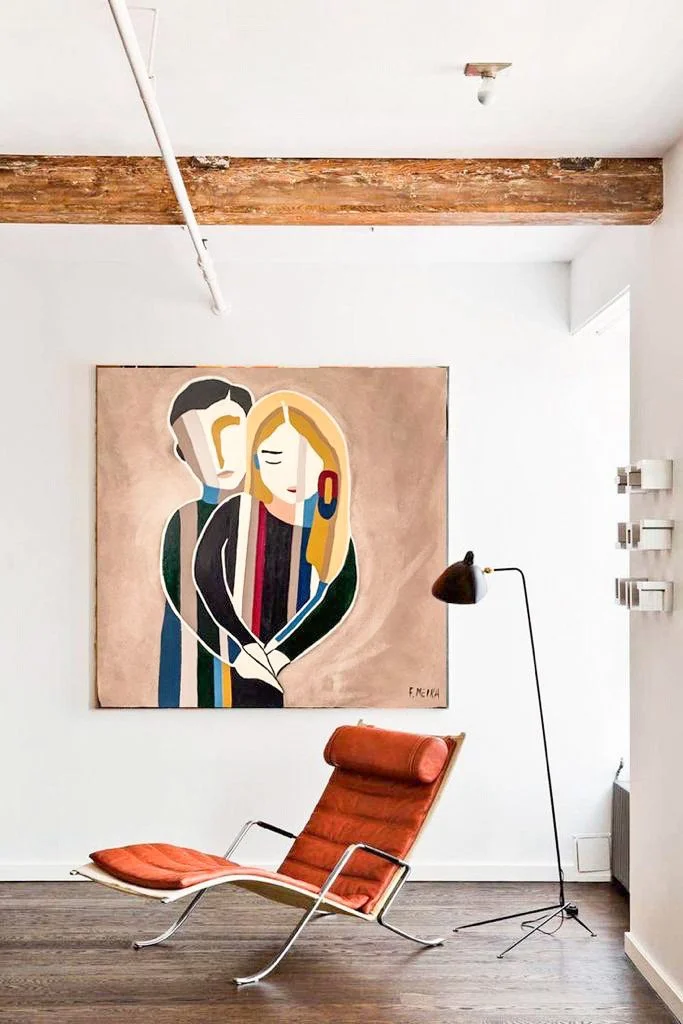 Nome: Abraço
• Dimensão:80×80×4
• Técnica: acrílico
• Material: tela de algodão esticada em grade de madeira.
• Jan. 2024

Obra original de edição limitada