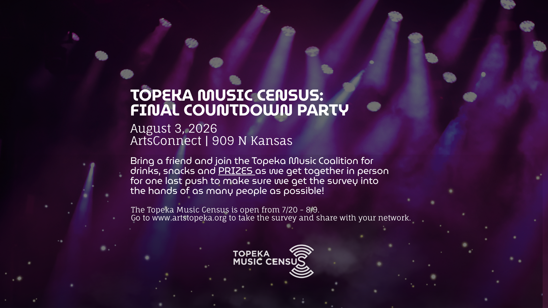 Topeka Music Census: Final Countdown Party