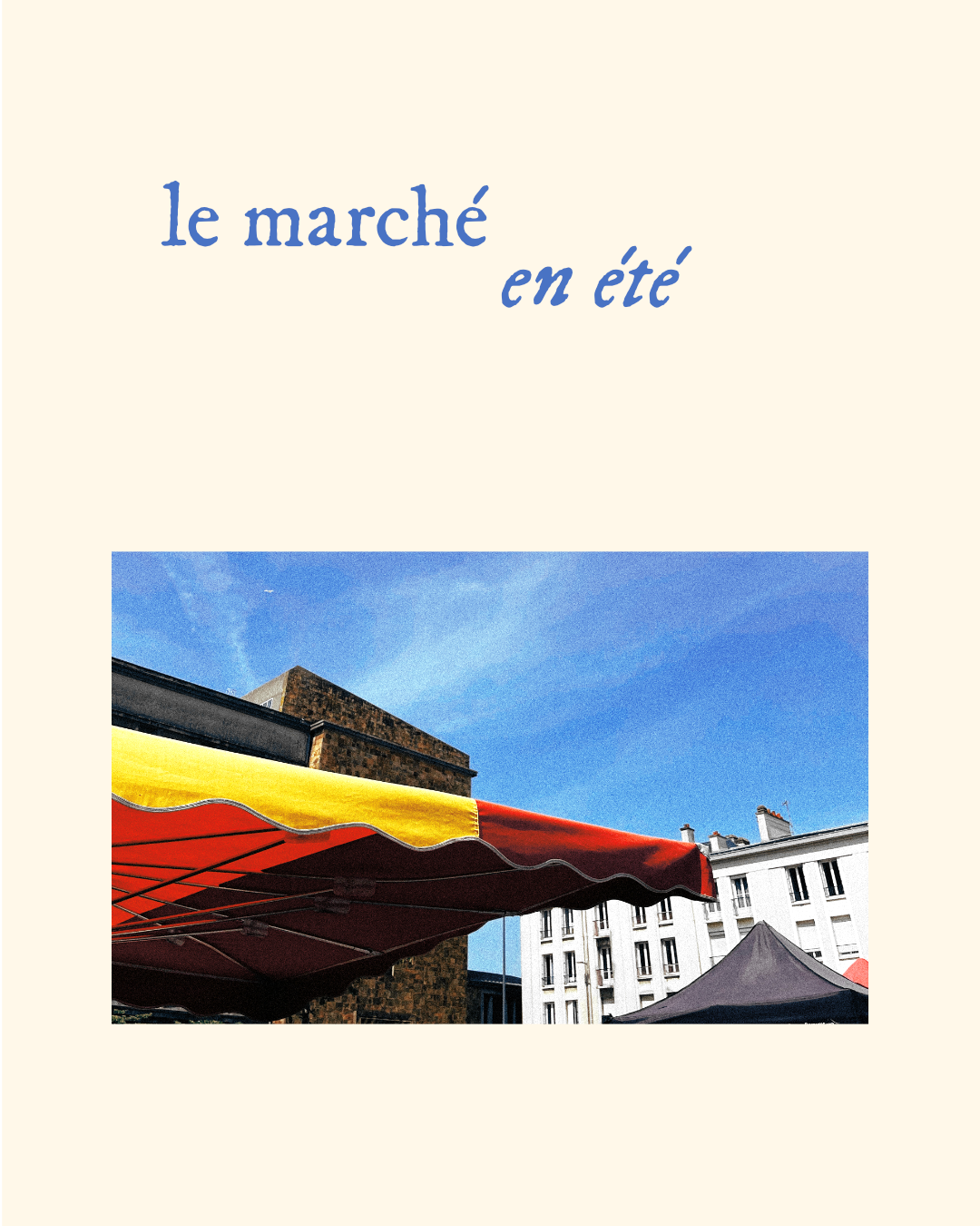 ZINE "Le marché en été"