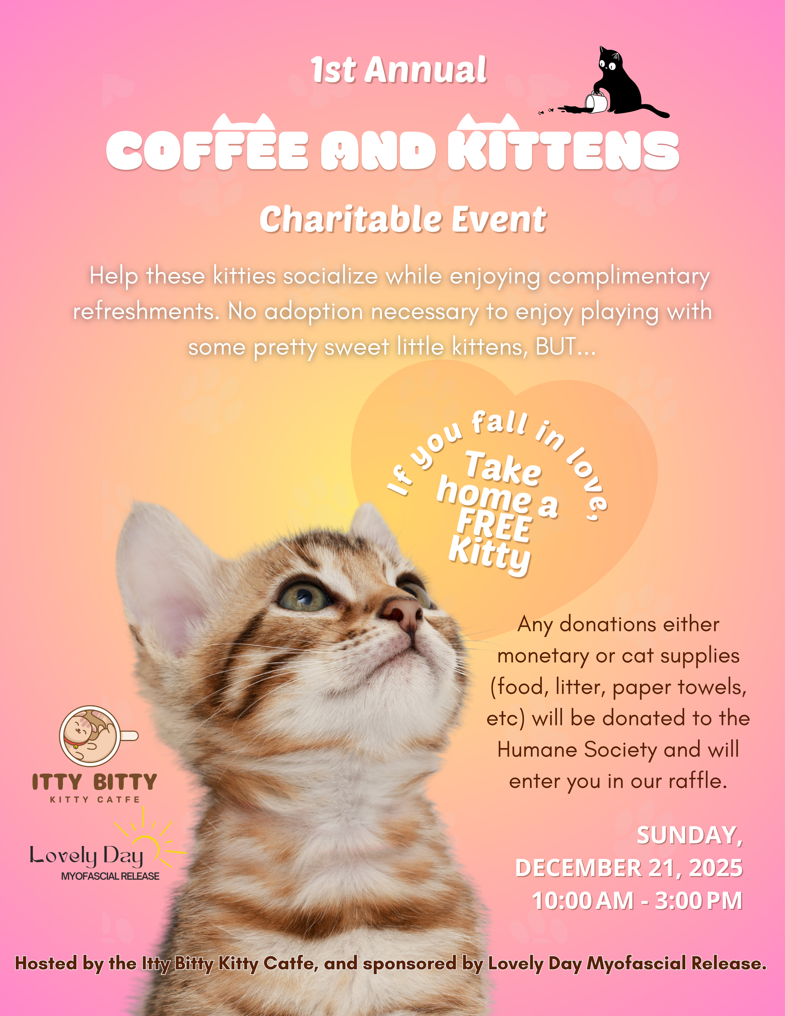1st Annual Coffee and Kittens - Charitable Event