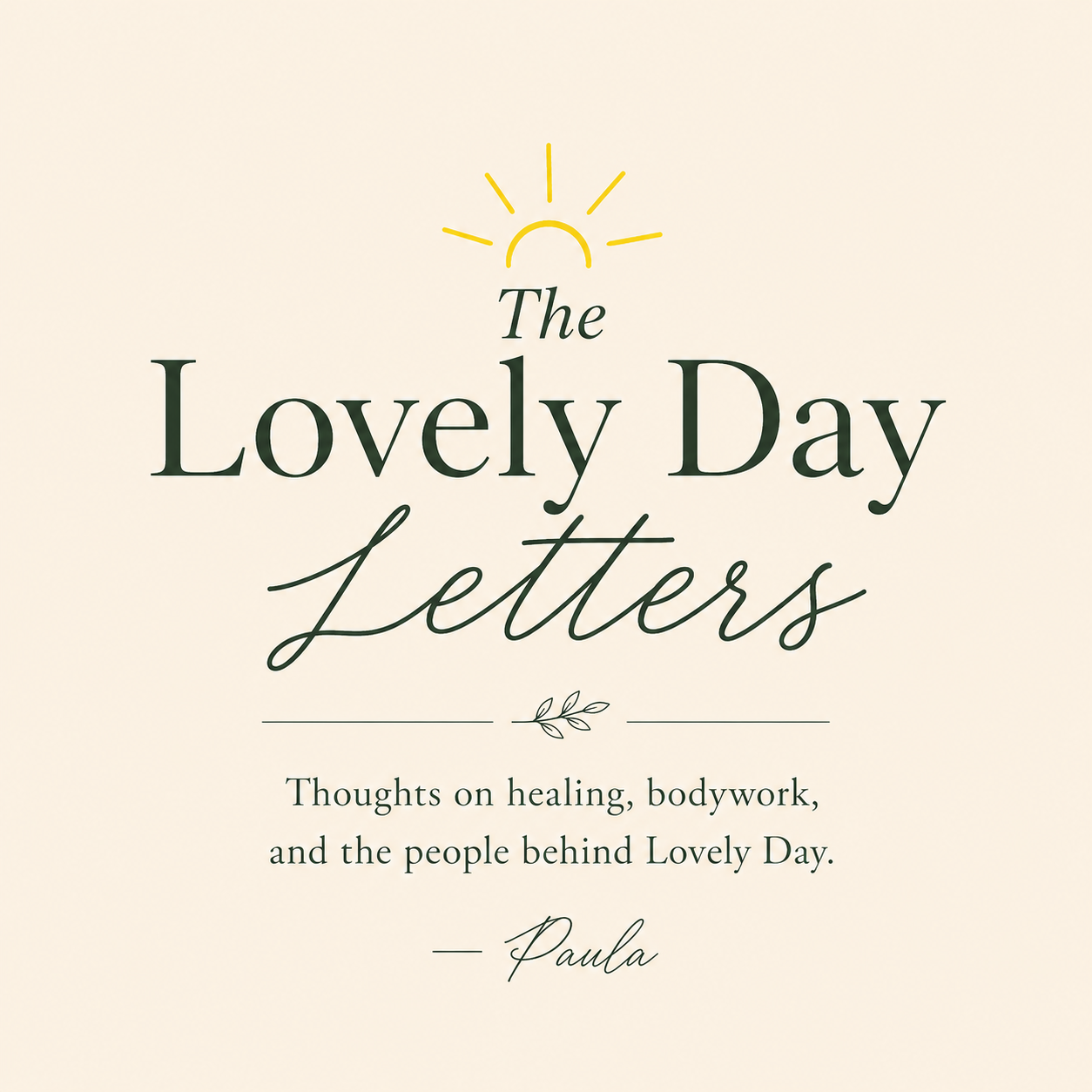 Lovely Day Letters