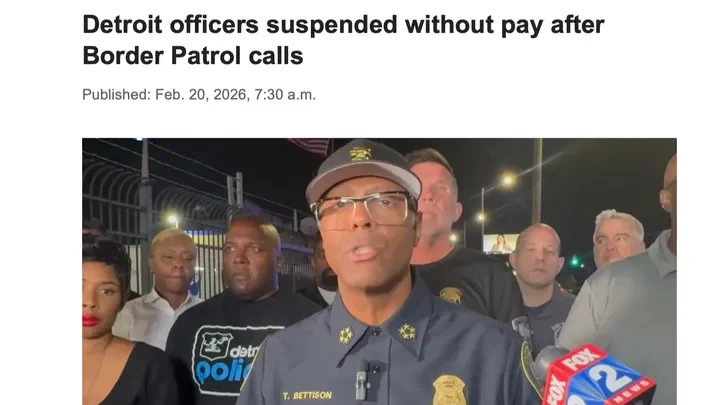 GoFundMe Launched for Detroit Officers Facing Termination for Working with ICE