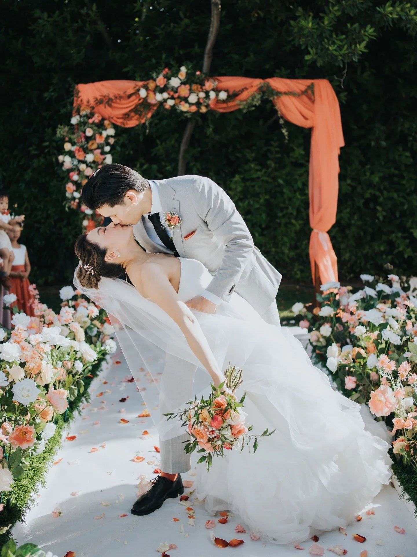 The first kiss shared as a married couple.

Planner: @algarvedreamweddings 
Styling &amp; decor: @claudia_mota_design 
Photographer: @shineebloomv 
Videographer: @lsfilmmaker 
Makeup: @nicolesoaresmkp 
Hair: @algarvehairmakeupstylist_xenia 
Venue: @s