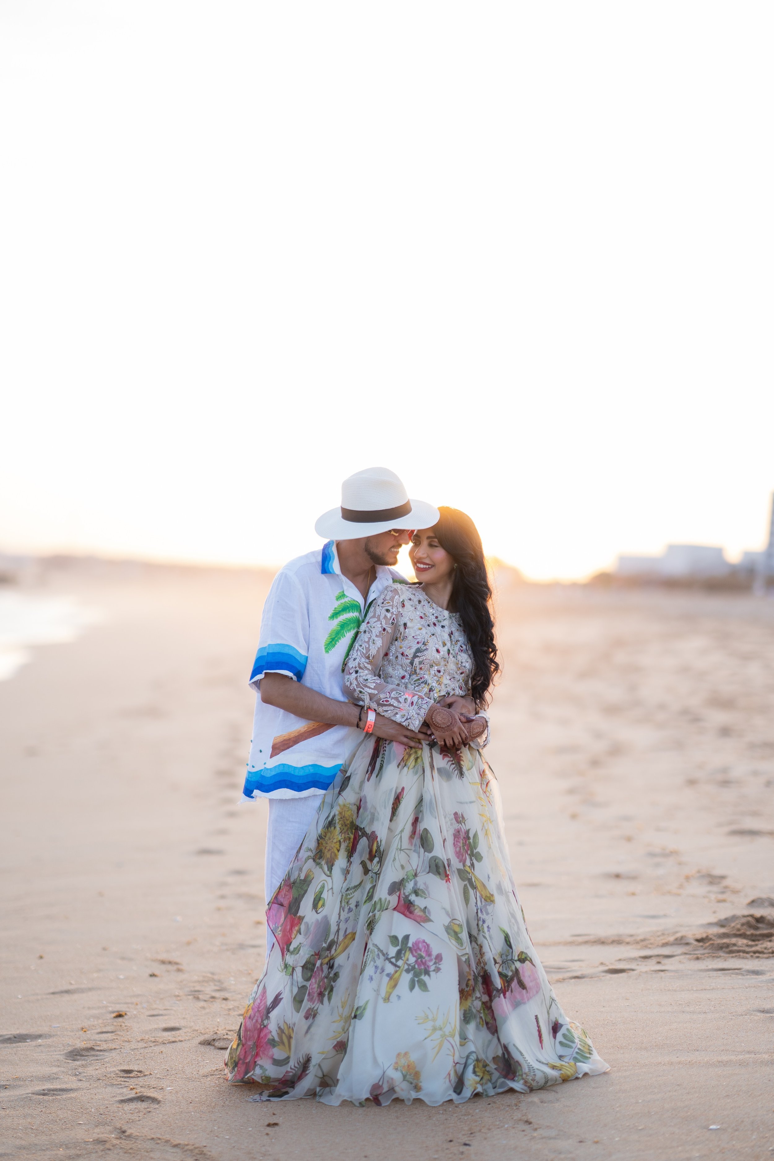 Wedding couple on the beach
