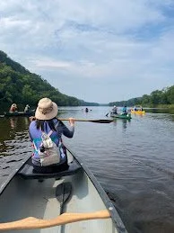a person using watercolors outside