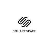 Squarespace logo with a stylized black geometric icon and the company name below