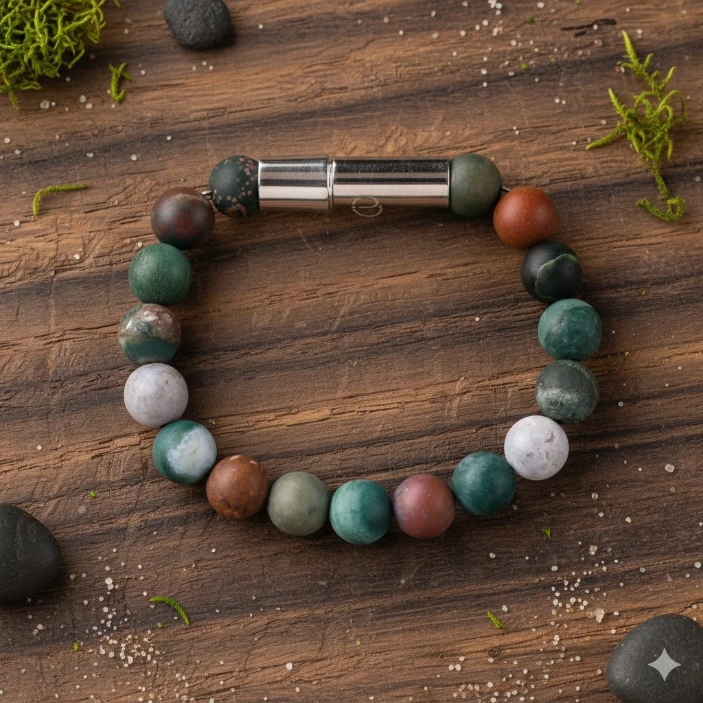 Bloodstone Matte Bracelet