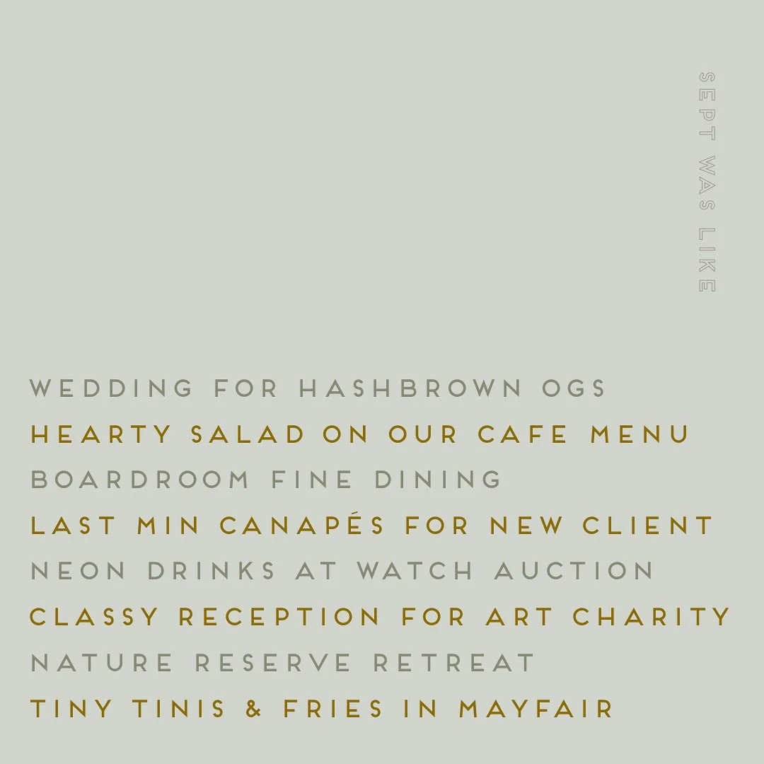 Here’s a roundup of some of what we’ve been up to last month. Will try to do it every month. Makes us realise how varied and fun our job can be. 
2&3 When chefs ask us to feed them at their wedding, honestly. 🥰 Thank you @hash_hut!