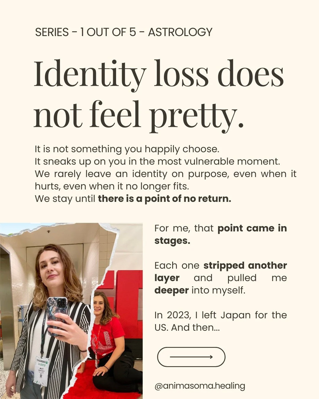 Identity shedding didn&rsquo;t start for me in a meditation or a journal.

It started when my life stopped matching the identity I was clinging to.

In 2023 I left Japan for the US, chasing a tech career in the Bay Area.
On paper it looked brave. Ins