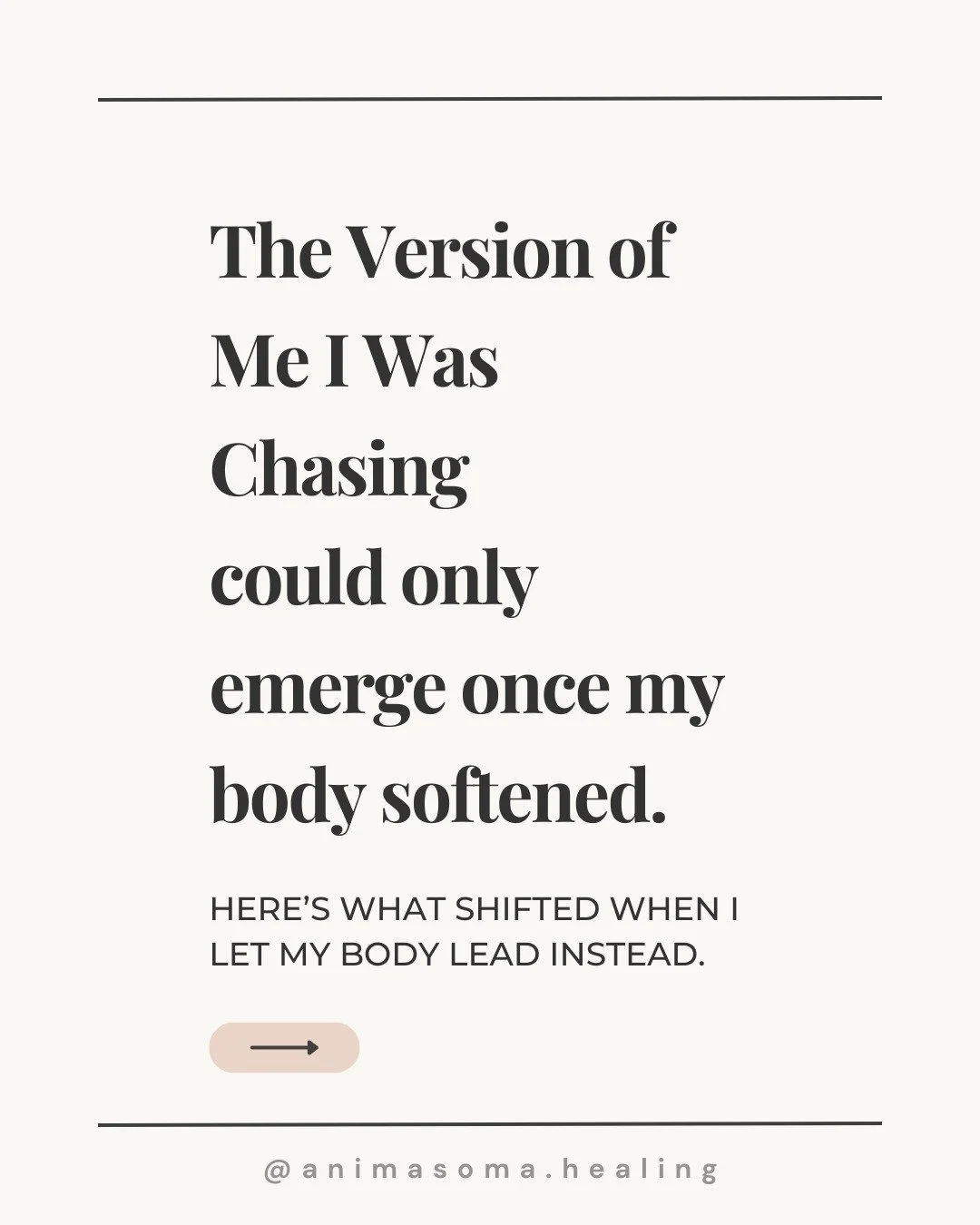 For a long time, I lived from my mind.

I constructed my life there.
Planned it.
Optimized it.
Tried to think my way into becoming someone new.

On the outside, it looked functional.
On the inside, my body was tight, guarded, and often exhausted.

Wh