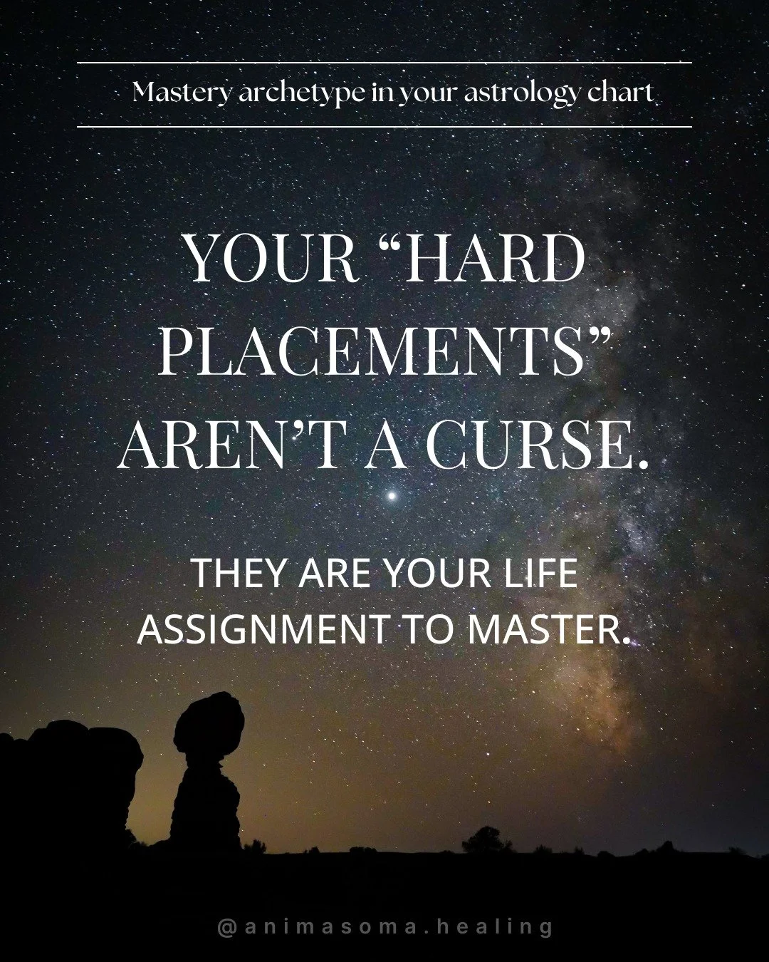 Hard placements aren&rsquo;t a life sentence &mdash; they&rsquo;re your mastery assignment. This carousel shows how &ldquo;difficult&rdquo; signatures (Mars, Saturn, Chiron, Pluto) act like a pebble in your shoe: easy to ignore at first, but guarante