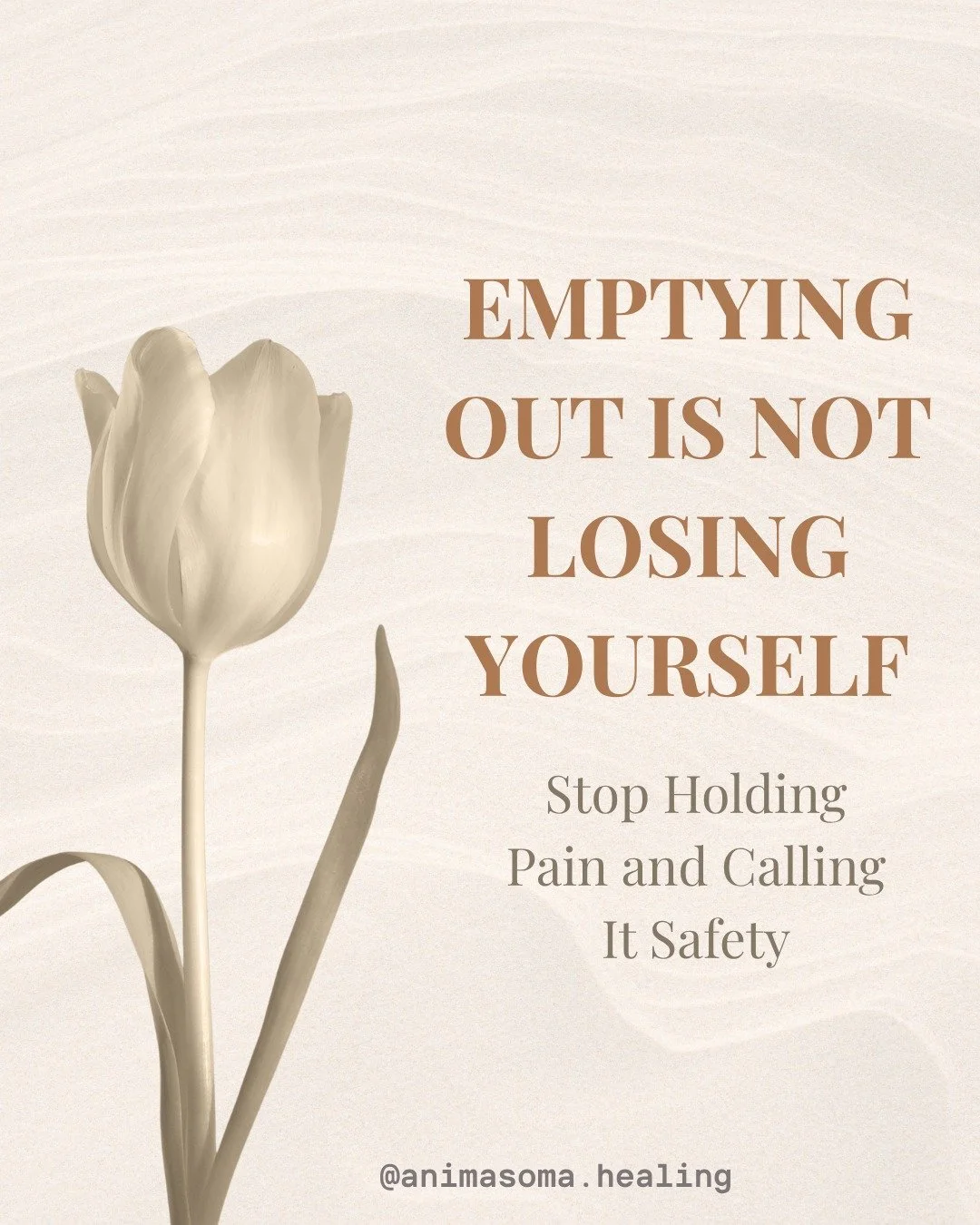 Emptying out doesn&rsquo;t mean losing yourself.

It means letting the old emotion finally move, so your body no longer has to hold pain as proof of safety.

When grief, anger, shame, or fear stay trapped in the body, they can start to feel familiar.